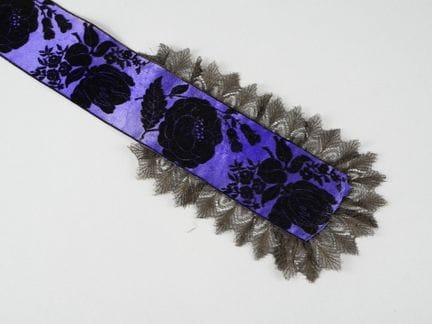Fascia da Arlésienne bicolore (blu navy e viola) c