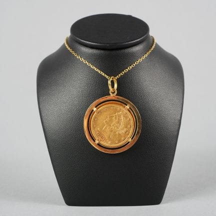 18K yellow gold pendant (750 parts per thousand) s