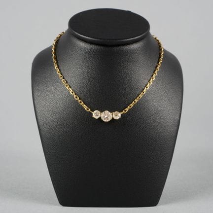 Collana in oro giallo 18 carati (750 millesimi) co