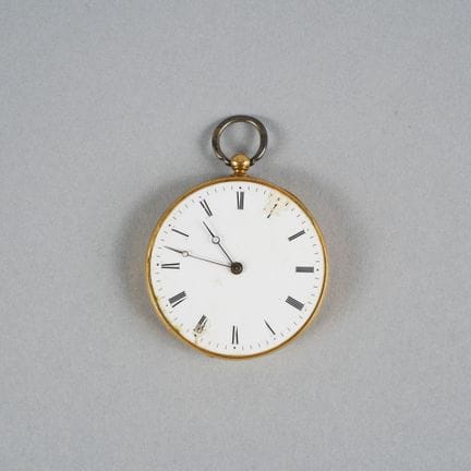 Pocket watch with an 18K gold case (750 parts per 