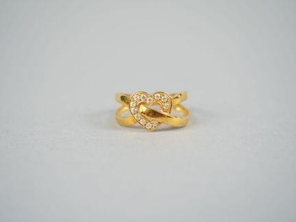 Anello in oro giallo 18 carati (750 millesimi) con