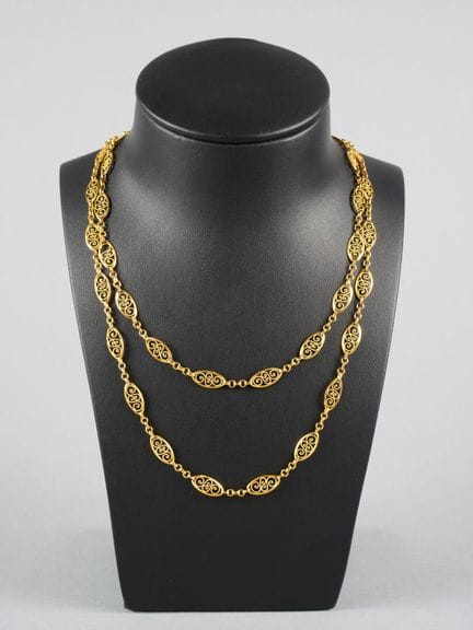 Kette oder Halskette aus 18 Karat Gelbgold (750 Ta