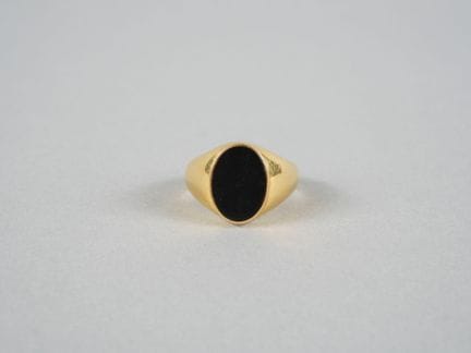 Anello signet in oro giallo 18 carati (750 millesi