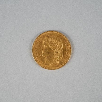 1 Gold coin. Confoederatio Helvetica. 20 Francs. 1
