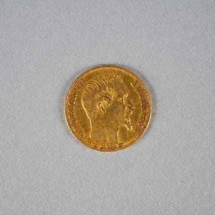1 Gold coin. Bar. Emperor Napoleon III. 20 Francs.