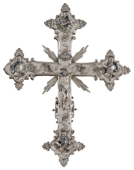 Croix de procession baroque   Venise, fin du XVIIe