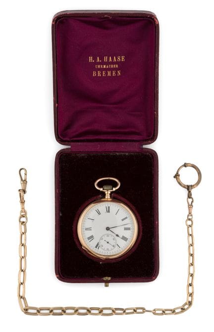 Orologio da tasca   Fine del XIX secolo. Cassa in 