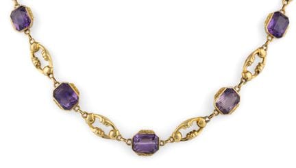 Collar   Siglos XIX-XX. Oro amarillo de 750. Sello