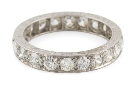 Anello "Memoire"   Intorno al 1930, platino, 21 br