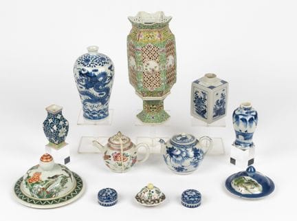 Konvolut chinesischer Porzellane   23 Teile Teller