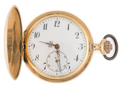 Savonette   Intorno al 1900. Cassa in oro 750. Ø 5