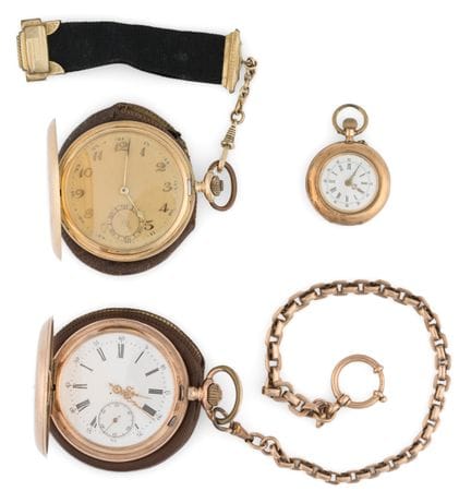 Savonette   Inizio XX secolo. Cassa in oro 585. Fu