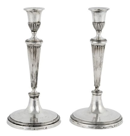 Un par de candelabros de Friedrich E. Gerike (1838