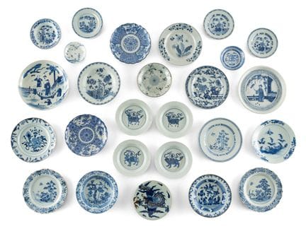 Sammlung von 26 chinesischen Tellern Individuelles