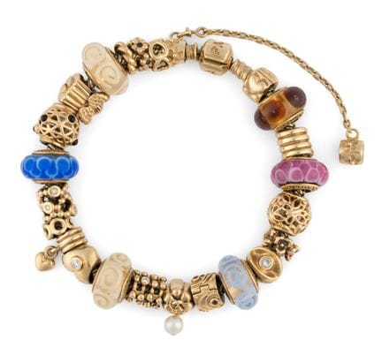 Armband von Pandora 585-Gold. Abnehmbare Zwischens
