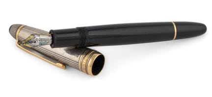 Montblanc fountain pen, Meisterstück cap in 925 si