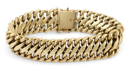 Armband 585-Gold, L 19,5 cm, 35,5 g.