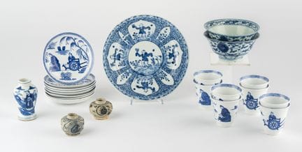 Konvolut Ostasiatika, China und Siam   22 Teile In