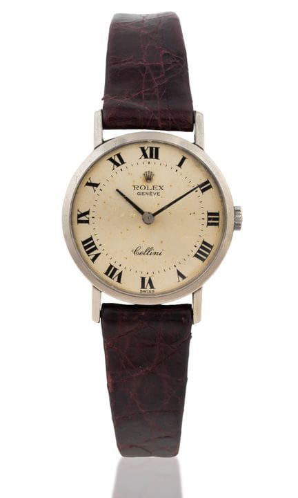 Women's Rolex Cellini wristwatch with a 750 white 