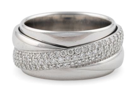 Ring von Piaget 750-Weißgold, Brillanten zus. ca. 