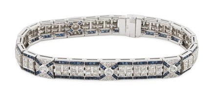 Armband 750-Weißgold, Diamanten zus. ca. 2,00 ct u