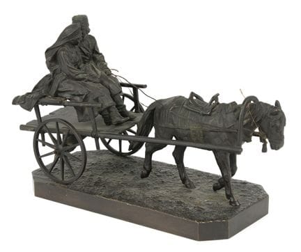 沃尔夫，阿尔伯特·莫里茨   1854年出生于柏林——1923年逝于吕讷堡 马车。  青铜。以西里尔