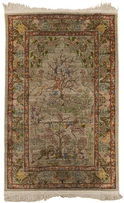 Hereke (Seide)  ca. 133 x 82 cm.