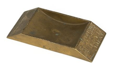 Josef Hoffmann, Aschenschale   Wiener Werkstätten 