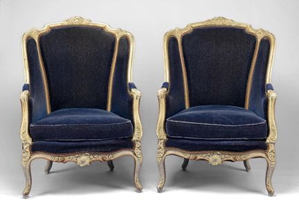 Un par de sillones bergère de finales del siglo XI