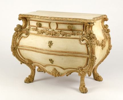 Three-drawer chest in the South German Baroque sty