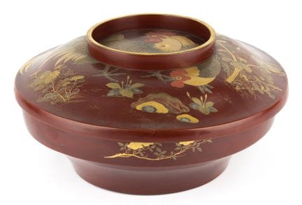 Cuenco grande con tapa. Japón, finales del siglo X