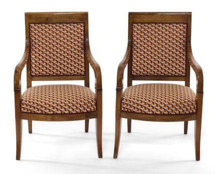 Un par de sillones de estilo Imperio, de principio