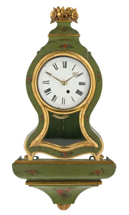 Orologio da parete con mensola   Svizzera, XVIII s