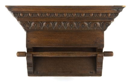 Towel rack   Holland, 18th century. Carved oak. H 