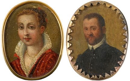 Italian miniaturist   16th/17th century. Double-si