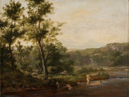 South German Master   18th/19th century. Bathing Y