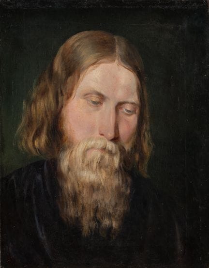 Russia   XIX secolo. Russo barbuto. Olio su tela, 