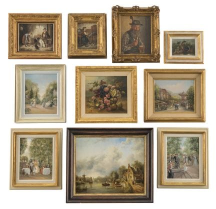 Collection of 10 small-format works by various art