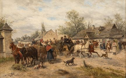 Gedlek, Ludwig   1847 Kraków – 1904 Vienna Busy Vi