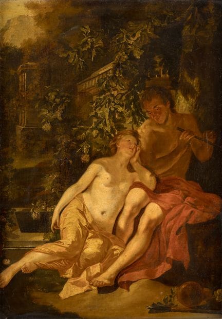 Maestro sconosciuto   XVIII secolo. Coppia di inna