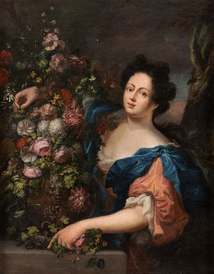 Italian master 18th century Portrait of a noble la