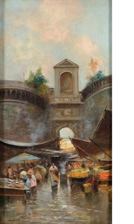 Ricciardi, Oscar 1864 Naples - 1935 Naples Porta N