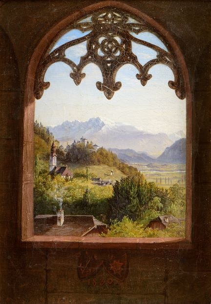 Monogramist Dated 1830 and 1837 Two paintings. Vie