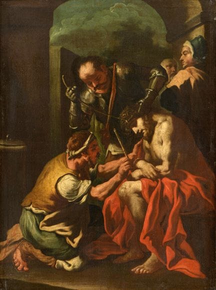 Italian master 17th/18th century Mocking Christ.  