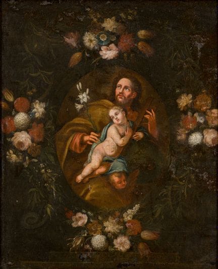 Italia   XVIII secolo. Giuseppe con il Bambino Ges