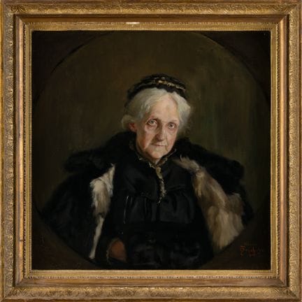 Two paintings: 19th- and 20th-century portraits of