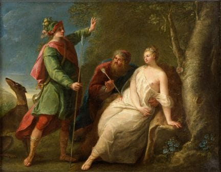 Unknown master 17th century Silvio and Dorinda.  O