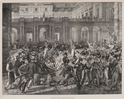 31 de julio de 1830 en París. Litografía de Wegner