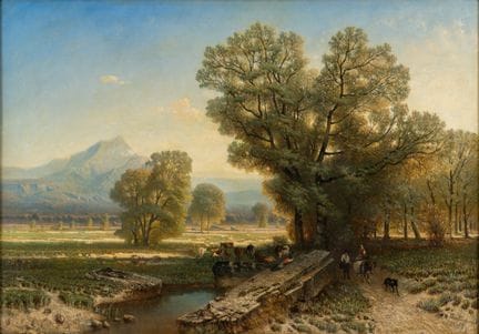 Firmato in modo poco leggibile. Datato 1852. Paesa