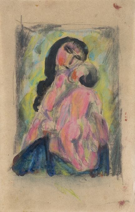 Unbekannter Meister   Anfang 20. Jhdt. Mutter mit 